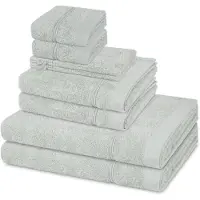 Ross Sonstiges 2 X washandjes 2 X gasten- 2 X douche- 2 X handdoek - in set 8 pack Rubin
