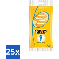 BIC - Scheermesjes - Sensitive - Enkel Mesje - Wegwerpmesjes - 5 Scheermesjes - Bulkverpakking - 25 stuks