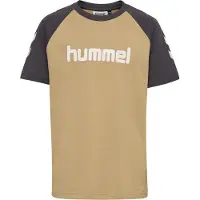 Hummel Functioneel shirt camel / donkergrijs