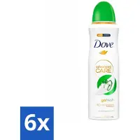 Dove 6 x Deodorant Spray - Komkommer & Groene Thee - 200 ml - Deodorant - Antitranspirant - Cucumber & Green Tea - Deodorant Spray - 72 Uur Bescherming