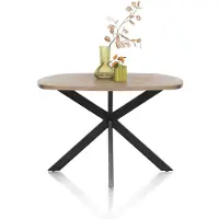 Henders & Hazel PAVAROTTI eettafel ovaal metalen poten