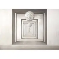 WALLARENA - Fotobehang - 350x250 cm - abstracte 3D illusie voor slaapkamer en salon, vliesbehang