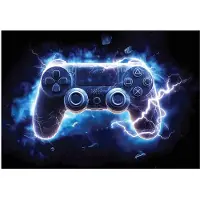 WALLARENA - Fotobehang - 300x210 cm - fotobehang voor jongens met gaming thema voor de tienerkamer