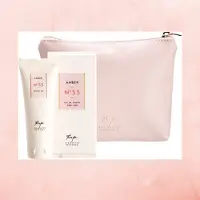 The Master Perfumer Giftset For Woman Amber Nummer 53 in luxe make-uptasje 3-delig