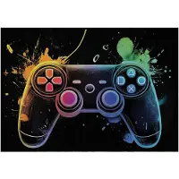 WALLARENA - Fotobehang - 250x175 cm - fotobehang voor jongens, gaming, tiener, graffiti