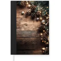 MuchoWow Kersthoekdecoratie - Dennenappels - Lichtjes - Kerst - Cadeau - Kerstcadeau voor mannen, vrouwen en kinderen