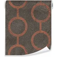 WALLARENA - Behang - Breedte 50 cm - geometrisch patroon op de muurdecoratie - Geschikt voor woonkamers, slaapkamers en kantoren - 10m