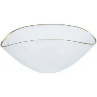 Bricard Sis Kom - Groot Ovaal - 37,5 x 19 cm - Transparant/Goud