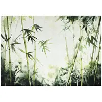 WALLARENA - Fotobehang - 250x175 cm - groene bamboe fotobehang voor slaapkamer en woonkamer, vliesbehang