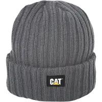 CAT Rib Horloge Unisex Volwassenen Grijze Beanie Muts