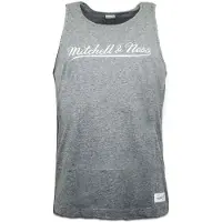 Mitchell & ness Script Logo Heren Grijs Vest