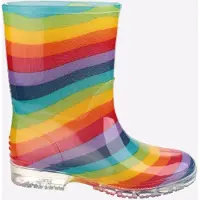 Cotswold PVC Jnr Pvc Meisjesregenlaarzen Met Regenboog