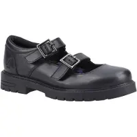 Hush puppies Ella Junior Meisjes Zwart Leren Schoenen