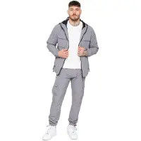 Enzo Milano Heren Poly Cargo Trainingspak Set