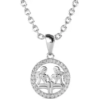MYC Paris Tweelingen Zodiac Hangers - Zilver en Kristal