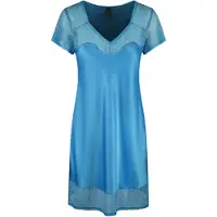 Lingadore Night Nachthemd Bonny Blue | Maat: S | Kleur: Blauw