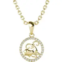 MYC Paris Ram Zodiac hangers - Goud en kristal