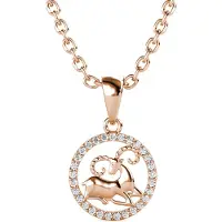 MYC Paris Ram Zodiac hangers - Roségoud en kristal