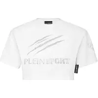 Plein sport Top 'Scratch' grijs / wit