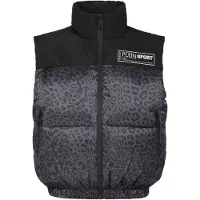 Plein sport Bodywarmer 'Leopard' zwart