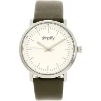 Simplify Vereenvoudig het 6200 horloge met leren band