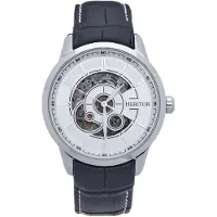 Heritor Automatic Heritor automatisch Davies semi-skelet lederen band horloge