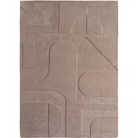 Muratap Japandi vloerkleed hoogpolig scandinavisch design 3d-effect -