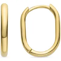 Luxenter Wiselu oorbellen afgewerkt met 18K geelgoud plating