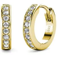 MYC Paris Circle Hoop Earrings - Oostenrijks kristal