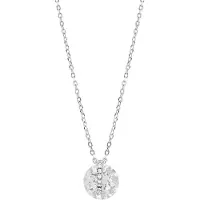 Luxenter Luxeketting, 925 sterling zilveren laia en glanzende zirkonia met gerhodineerde afwerking