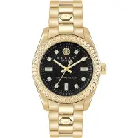 Philipp Plein Analoog horloge 'Queen' goud / zwart