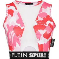 Plein sport Sporttop fuchsia / rosa / zwart / wit