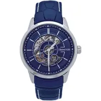 Heritor Automatic Heritor automatisch Davies semi-skelet lederen band horloge