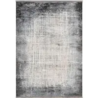 Muratap Luxury picasso elysee vloerkleed laagpolig luxe tapijt soft fluweel zilver- 160x230 cm