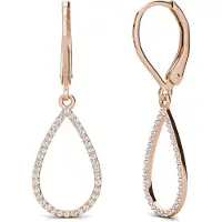 MYC Paris Laelia Dangling Hoop Earrings - Oostenrijks kristal