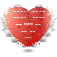 MYC Paris Surprise Heart Adventskalender - 14 Juwelen - Zilver en Kristal