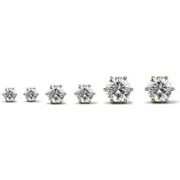 MYC Paris Solitaire oorbellen S, M, L - Goud en kristal