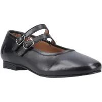 Hush puppies Nancy Mary Jane Dames Zwarte Leren Schoenen Van Leer