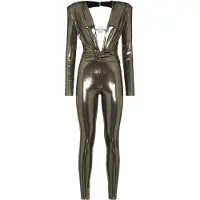 Philipp Plein Lamé Jersey Jumpsuit