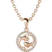 MYC Paris Vissen Zodiac hangers - Roségoud en kristal