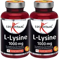 Lucovitaal 2x L-Lysine 1000 mg 90 kauwtabletten