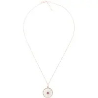 Orphelia 'Fia' Dames 925 Sterling Zilveren Ketting met Hangertje - Roze ZH-7293