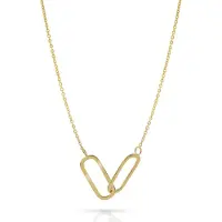 Orphelia 'Roos' Dames 925 Zilveren Halsketting - Goud ZK-7561/G