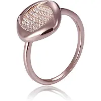 Orphelia Dames 925 Sterling Zilveren Ring - Roze ZR-7442