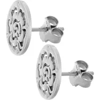 Orphelia 'Fiore' Dames 925 Zilveren Stud Oorbellen - Zilver ZO-7079