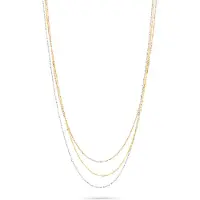 Orphelia Dames 925 Sterling Zilveren Ketting - Goud/Zilver/Rosé ZK-7204