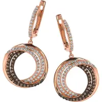 Orphelia 'Alina' Dames 925 Sterling Zilveren Oorbellen - Roze ZO-7055