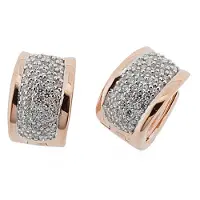 Orphelia Oorbel Rose Pave Zirc Sterling Zilver 925