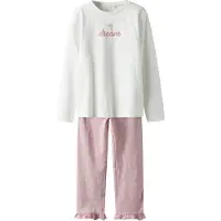 Name it Nachtkledij 'NKFRagna' rosa / wit