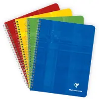 Clairefontaine Collegeblok A5+ Geruit Spiraal gebonden Niet geperforeerd 100 Pagina's 50 Vellen